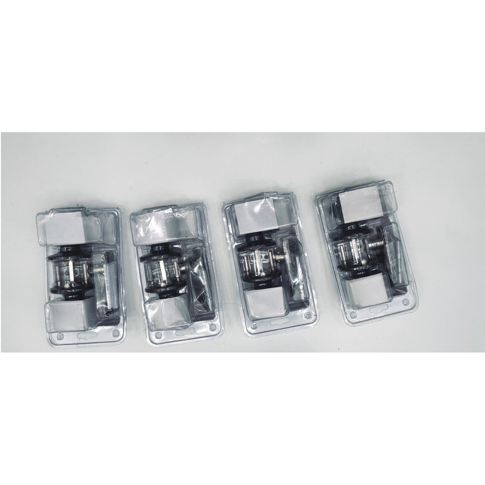 Schlage Latitude Lever & Reliabilt Baron Knob 6pk Matte Black Door Hardware Set - Picture 13 of 13